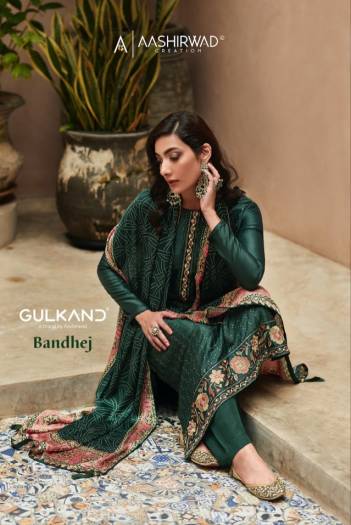 Bandhej By Aashirwad Designer Festive Wear Salwar Kameez Collection